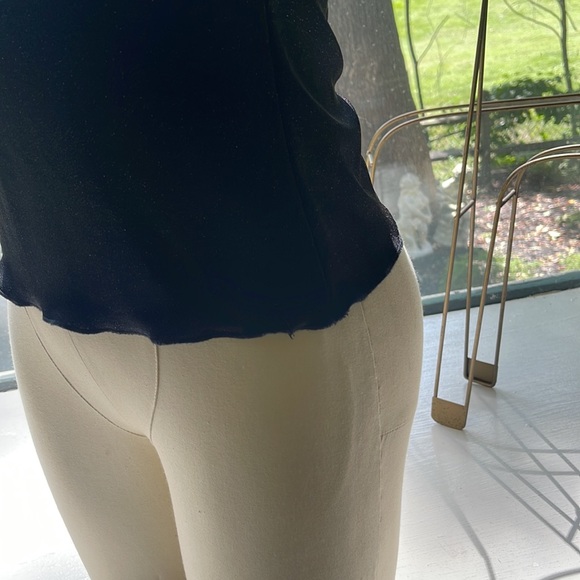 Stretchy black sparkly ladies top M - Picture 3 of 7